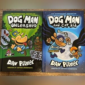 Dog Man Books by Dav Pilkey. Bundle of 2 new books